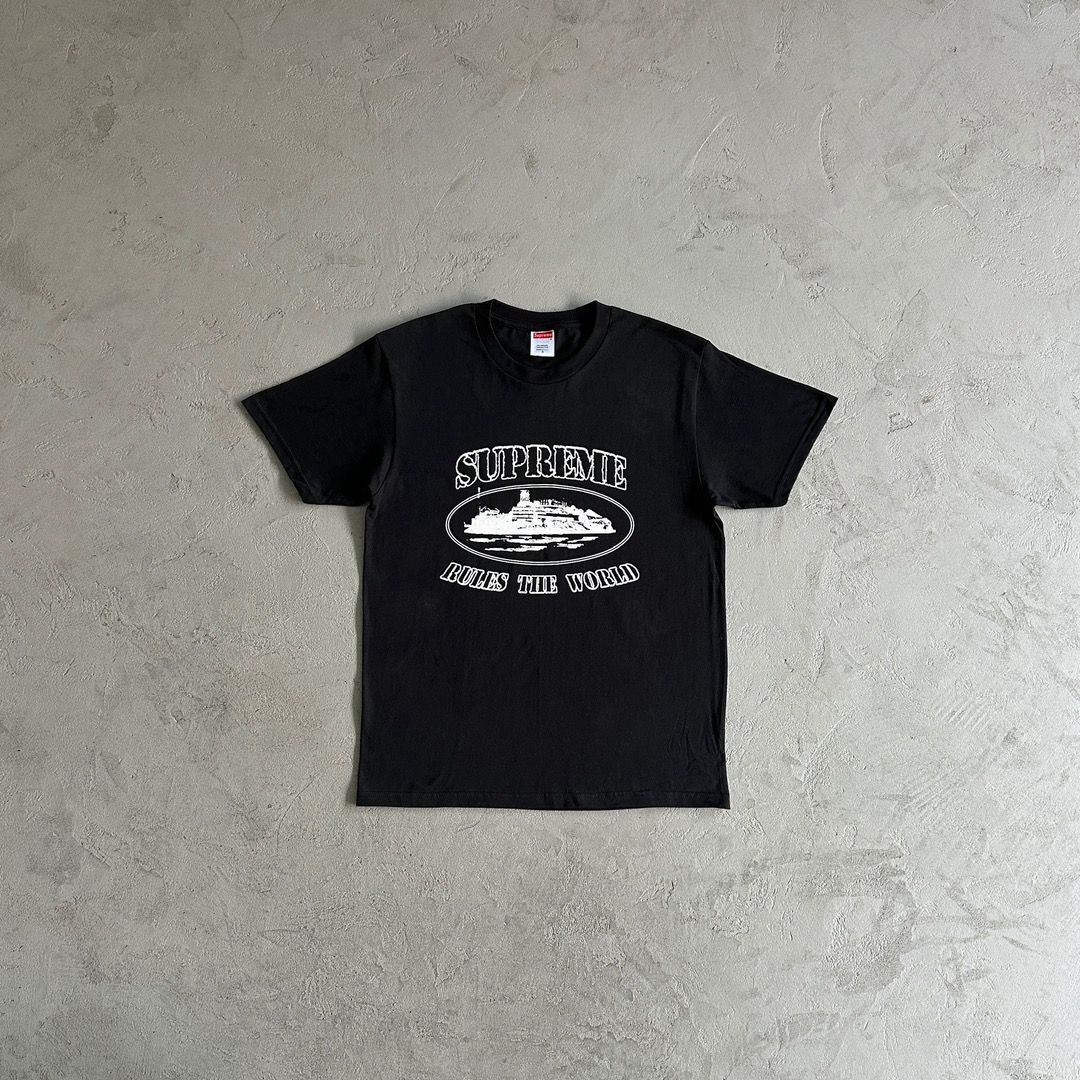 希少】Supreme Corteiz Rules The World 黒Tee 連名モデル FW23 RULE ...