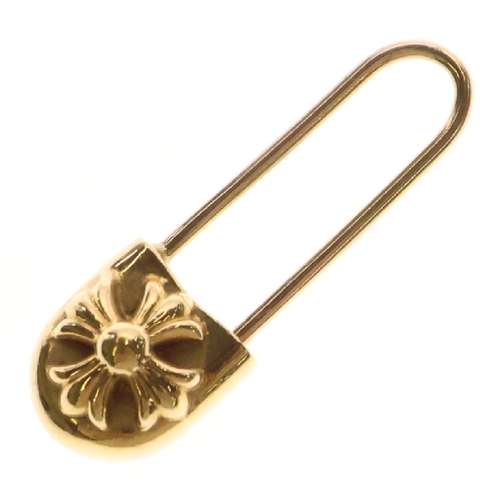 CHROME HEARTS クロムハーツ 22K ER SAFETY PIN CH PLS L セーフティーピン ゴールドピアス