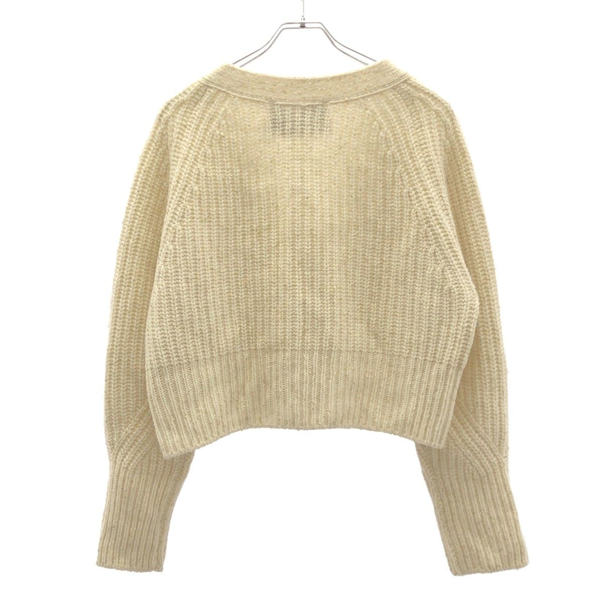 TICCA ティッカ ラメVネックカーディガン TBCA-312 アイボリー F