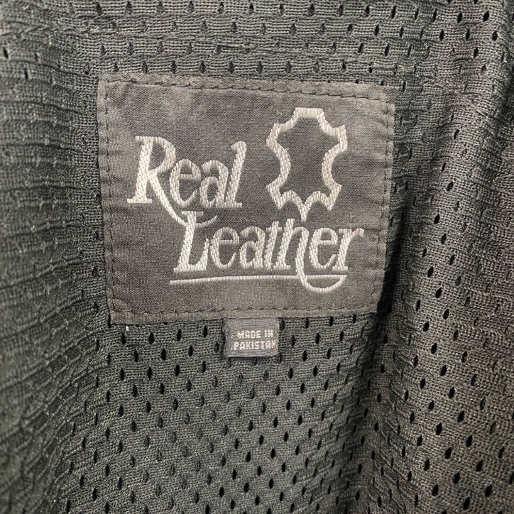 BRANDED GARMENTS オールド 90s古着 シングルライダース 古着 used Real Leather レザージャケット/シングルライダース