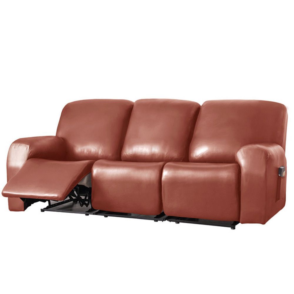 キャメル  リクライニングチェアカバー PUレザー 肘付き 3人掛け pmysofa18 リクライニングチェア カバー 3人掛け ソファカバー 肘付き リクライニングチェアー ソファーカバー イスカバー はっ