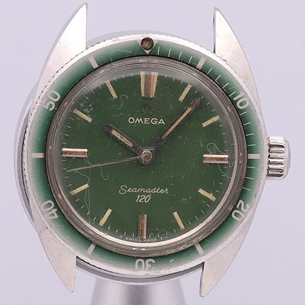 デッドストック級 稼働 オメガ 手巻き 535.007 シーマスター 120 緑文字盤 トップのみ メンズ/ボーイズ腕時計  1415ABC0099810 YSD - メルカリ
