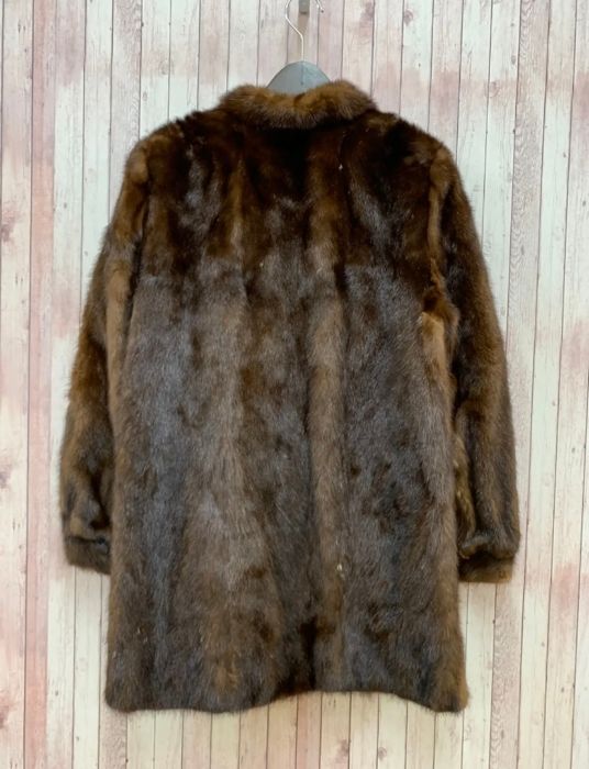 SAGA MINK ファーコート ブラウン・ブラック 美品 SAGA MINK サガミンク ミンク ミンクファー 毛皮 コート