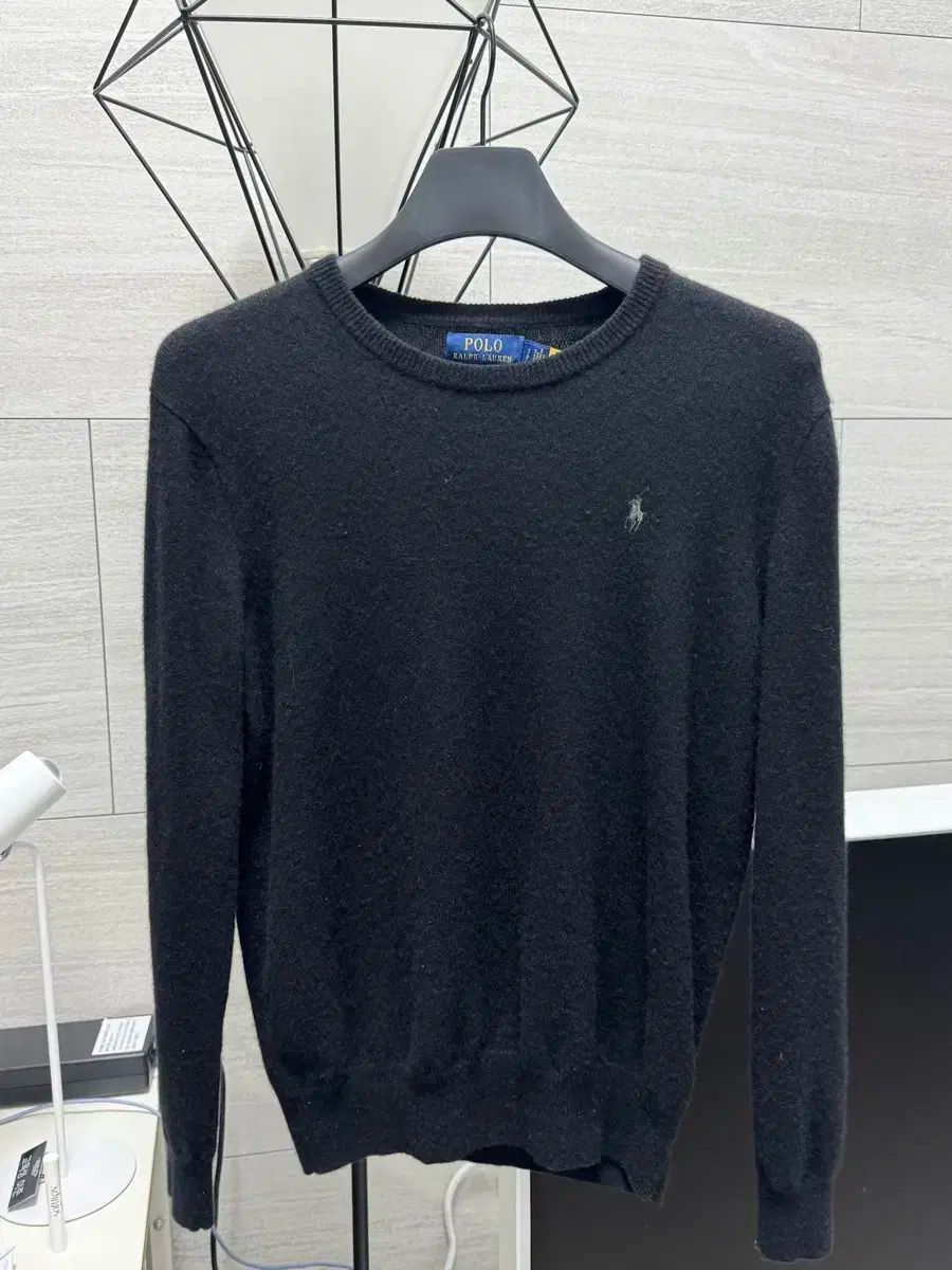 【雷市場（ポンジャン）商品韓国直送】 ポロ Ralph Lauren(ラルフローレン) カシミア ニット セーター 黒 M
