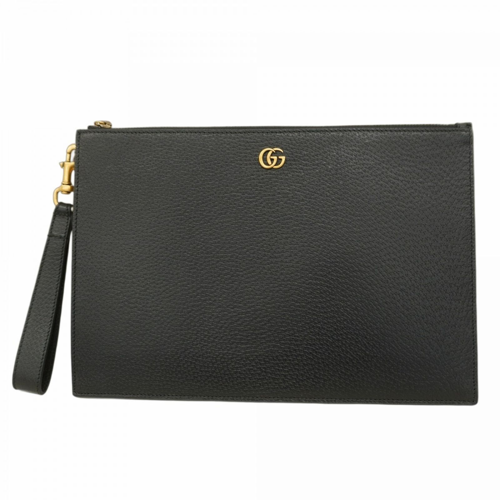 グッチ Gucci グッチ クラッチバッグ GGマーモント 475317 レザー ブラック メンズ レディース
