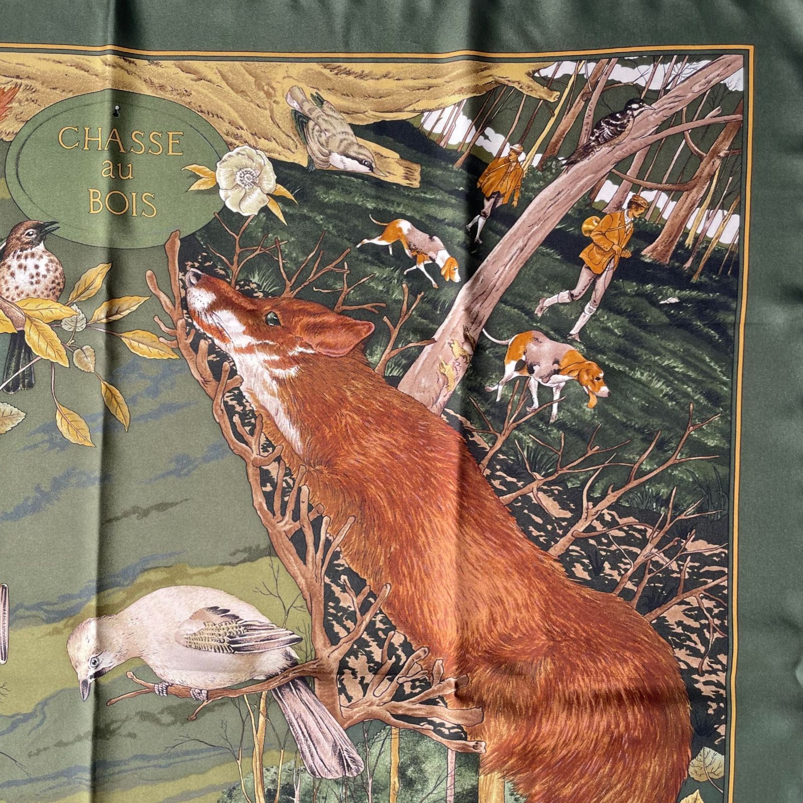 新品同様/極美品】HERMES エルメス カレ90 森の狩猟 タグ付き