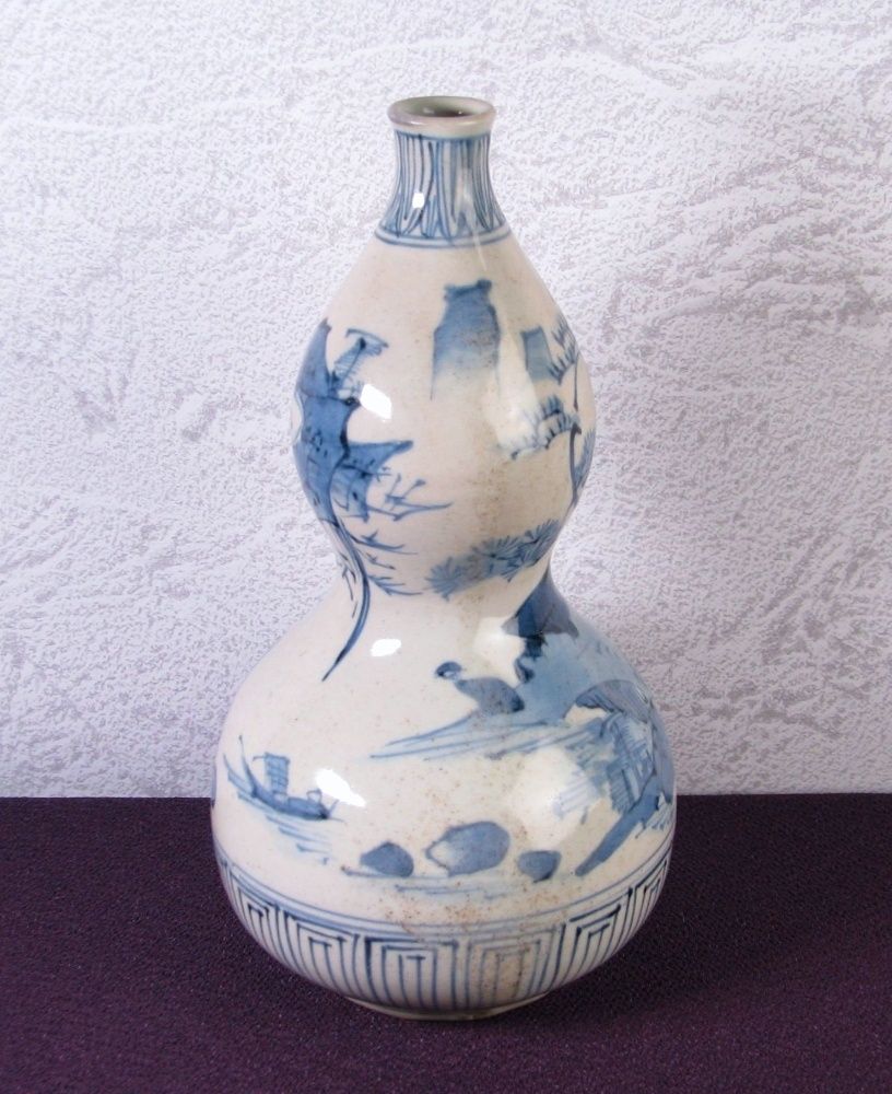 古伊万里 染付瓢徳利 高さ：22cm 江戸時代/25h012 - メルカリ