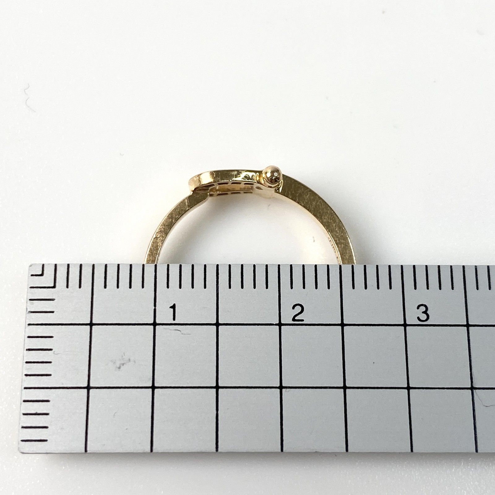 FRED フォース10 スモール ピンキーリング 8号 ダイヤ Au750