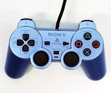 【中古】PS2ハード アナログコントローラ (DUALSHOCK 2) アクア