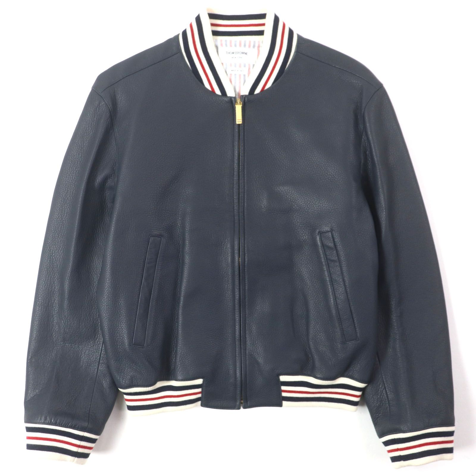 美品）トム ブラウン ジップアップジャケット 美品）トム ブラウン ジップアップジャケット