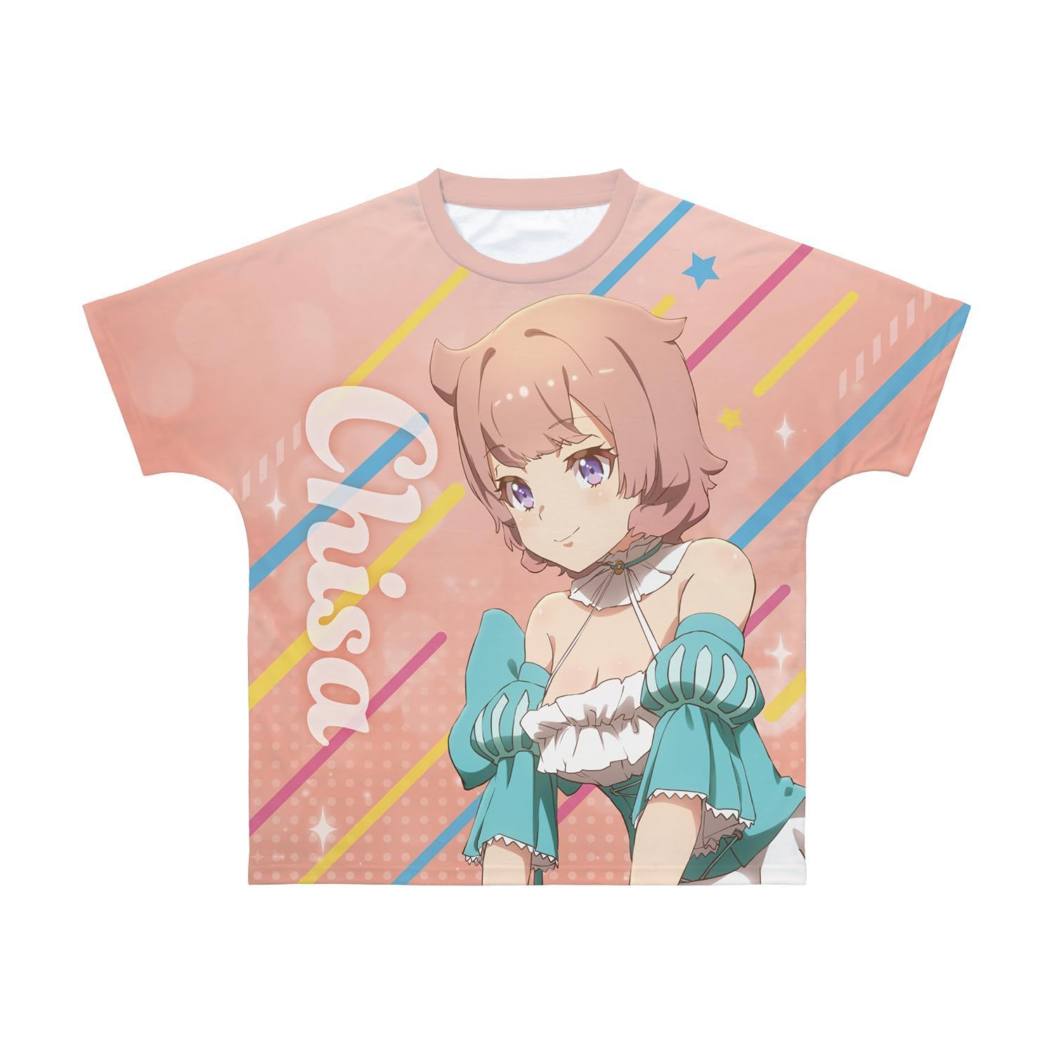 新生活応援SALE TVアニメ「ワールドダイスター」 流石知冴 フルグラフィックTシャツ ユニセックス Lサイズ