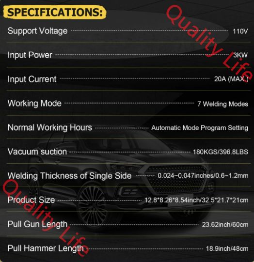 110V 3KW 利用 な 7 つのモード 自動車シート メタル スポット溶接機 車両パネル プーラー 2 つの溶接ガン 小さい溶接スポットには標準 の効率的なラジエーターがあります HRDEVELOPMENT_JP