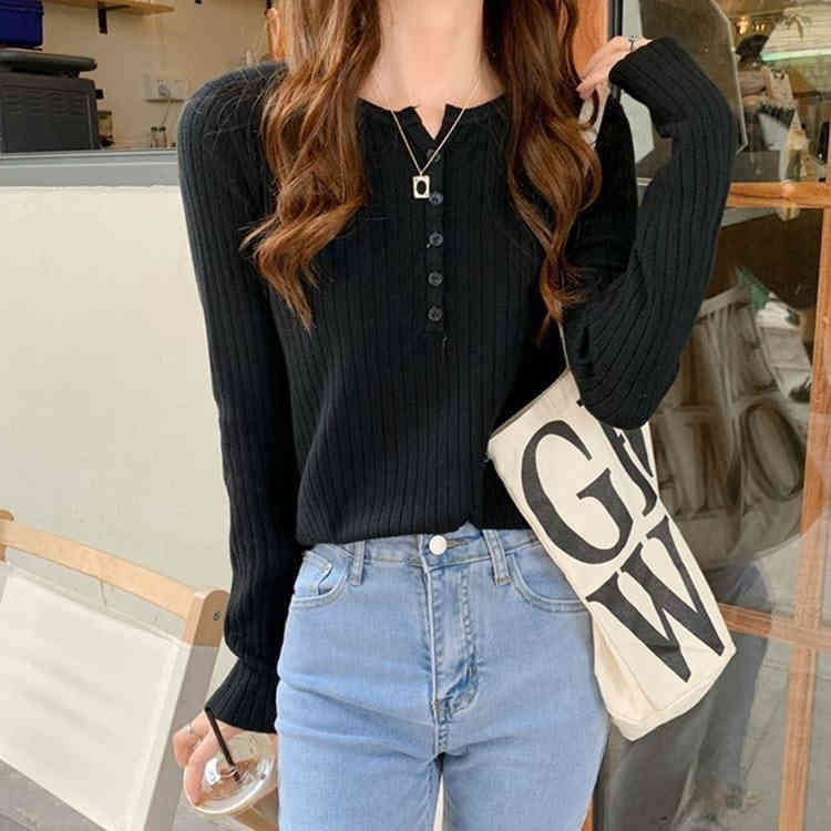 長袖tシャツ リブニット レディース 薄手 全 おしゃれ リブトップス 無地 ロンT リブ シンプル かわいい タイト セクシー ボタン ストレッチ スリム カジュアル 大きいサイ yskma 604850