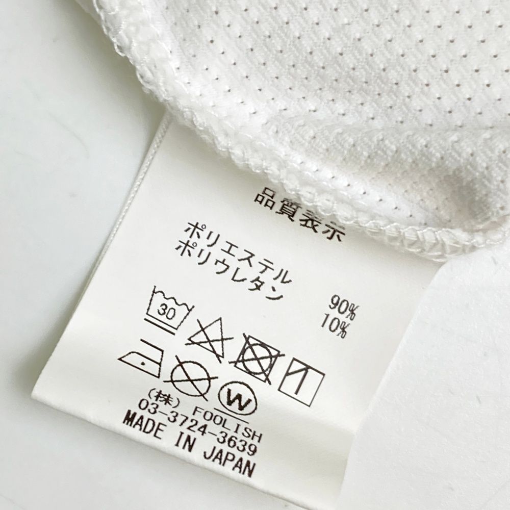 サイズ：XL ROUGH&amp;SWELL ラフアンドスウェル  ハイネック 長袖Tシャツ  ホワイト系 [240101490349] ゴルフウェア メンズ ストスト サイズ：XL ROUGH&SWELL ラフアンドスウェル ハイネック 長袖T