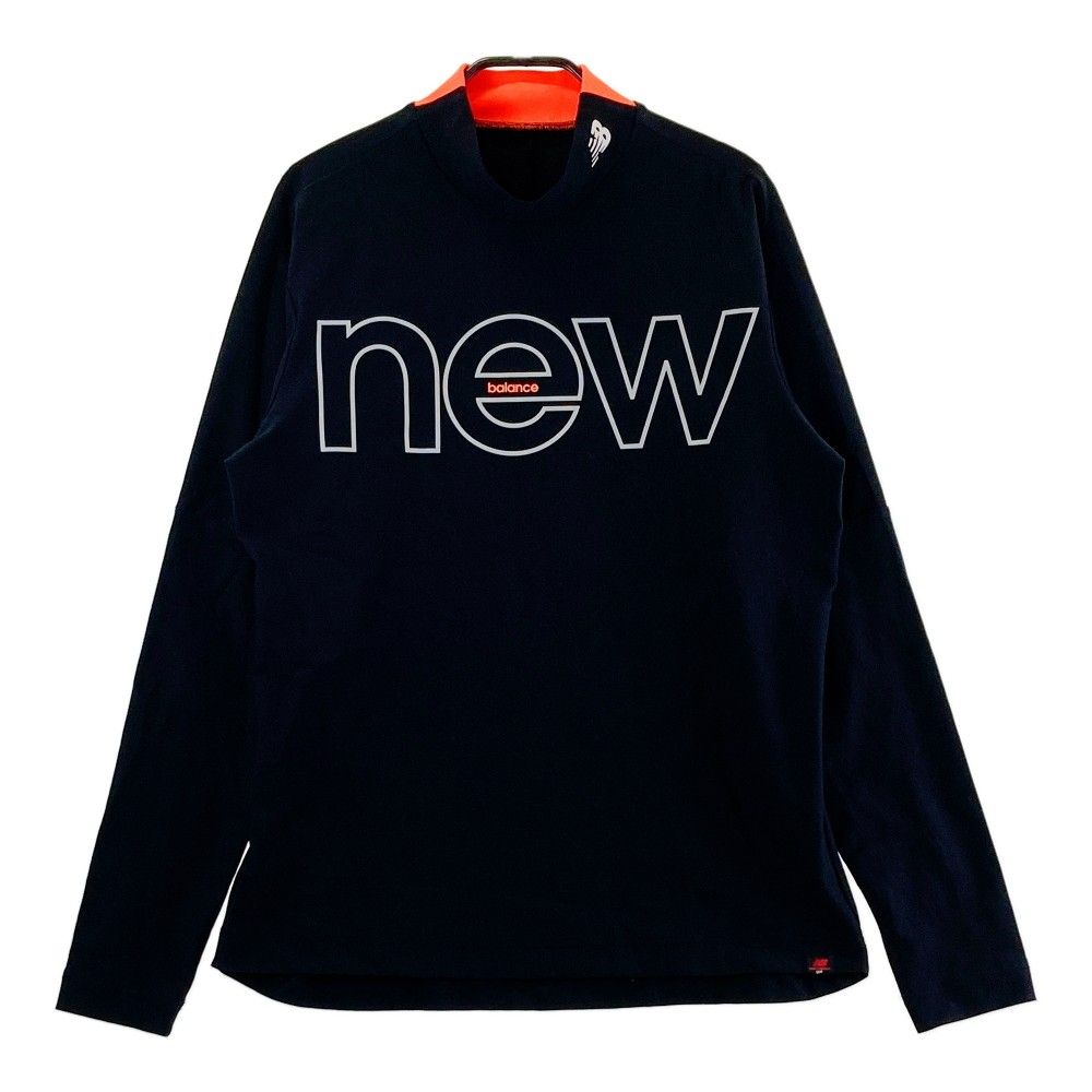 サイズ：4 NEW BALANCE GOLF ニューバランス  ハイネック長袖Tシャツ  ブラック系 [240101434009] ゴルフウェア メンズ ストスト サイズ：4 NEW BALANCE GOLF ニューバランス ハイネック長袖T