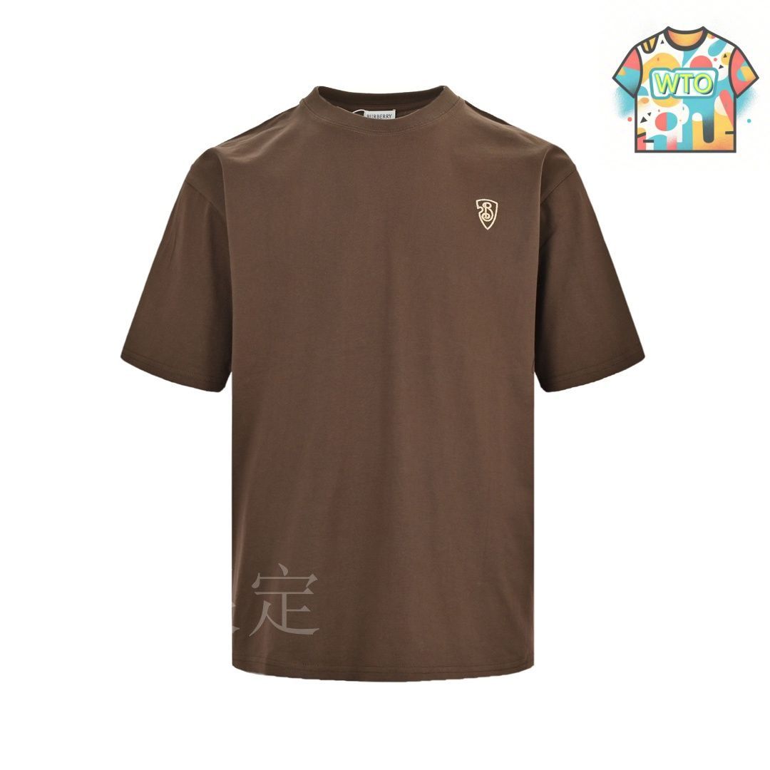 Burberry 二重　半袖 今日特価】Burberry 24ss 胸元刺繍小標半袖 T-2 - メルカリ