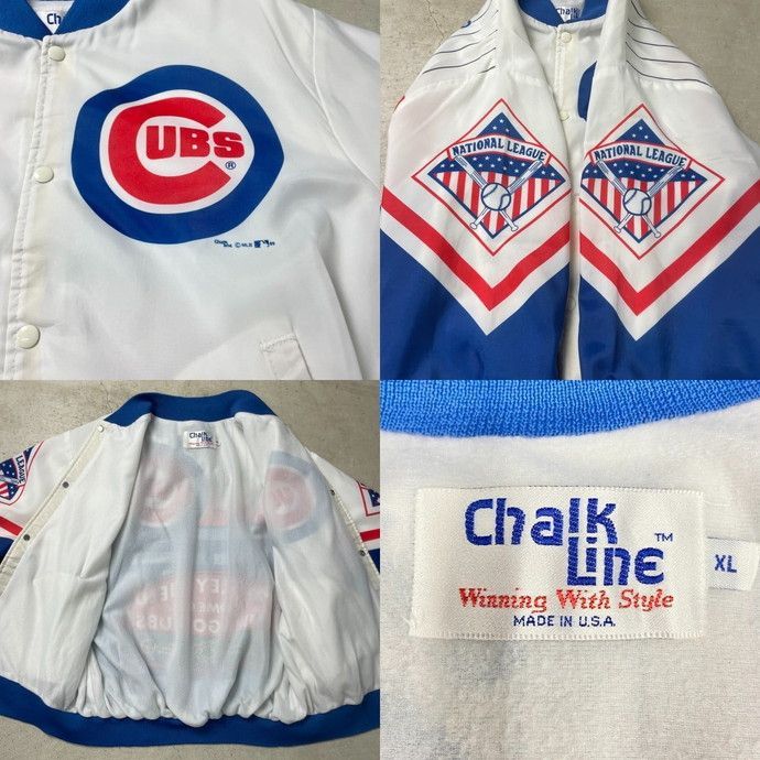 80年代 USA製 Chalk Line MLB シカゴ・カブス スタジャン