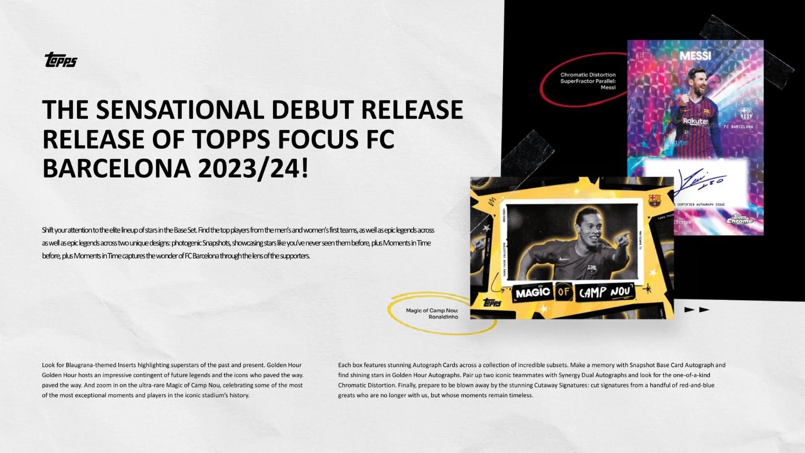 日本未発売 新品未開封】2023-24 Topps Focus FC Barcelona 3Box ③ - 正規品取扱通販