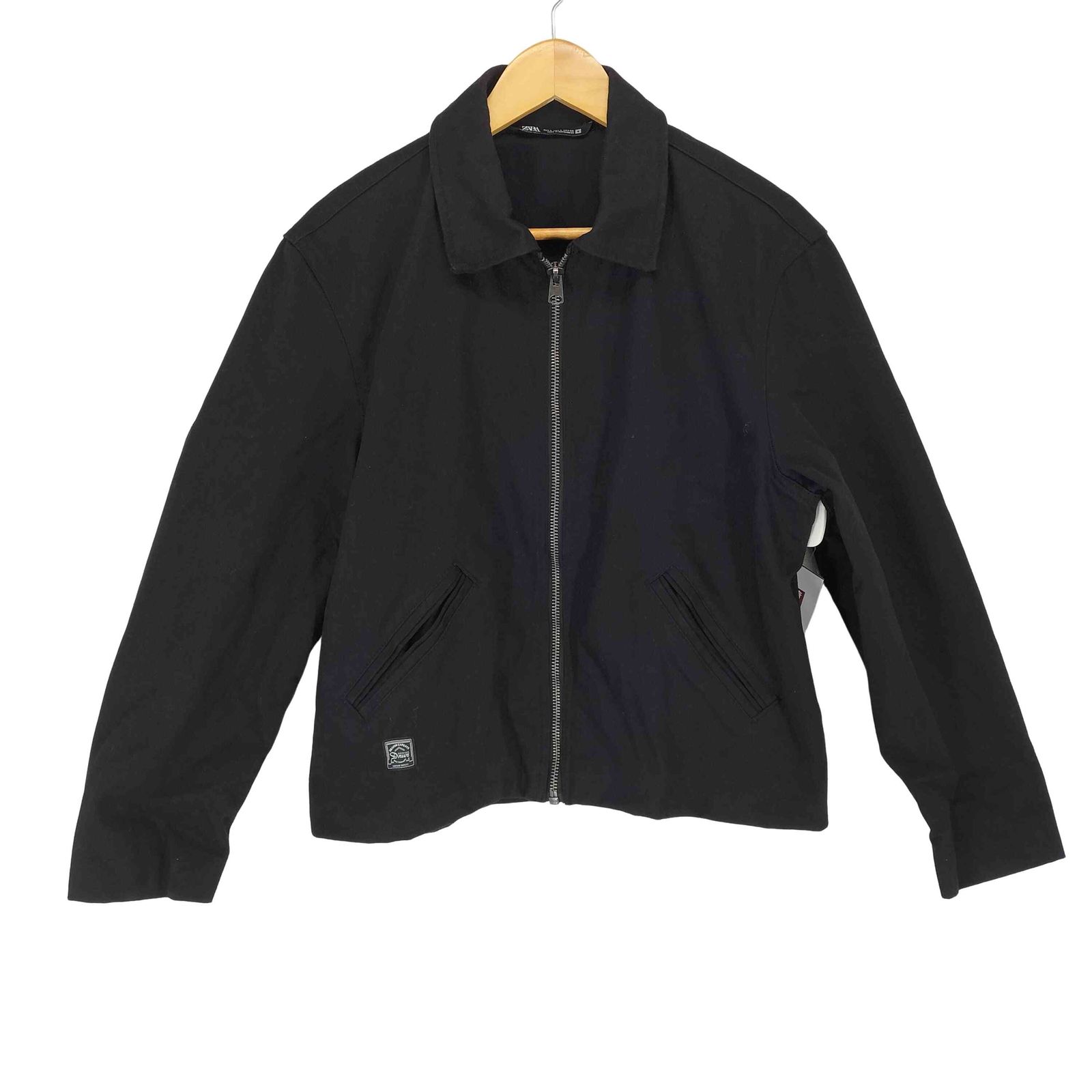 新品　送料無料　ZARA ボクシーフィットシャツジャケット　ブラック　Sサイズ ザラ ZARA BOXY FIT シャツジャケット メンズ JPN：S - メルカリ