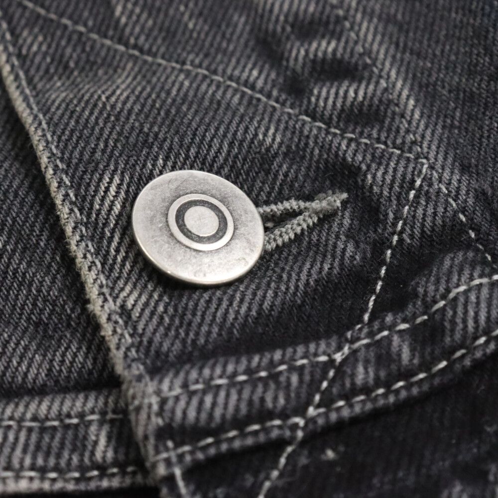 マルタンマルジェラMartinMargielaブラックデニムペイントシャツ