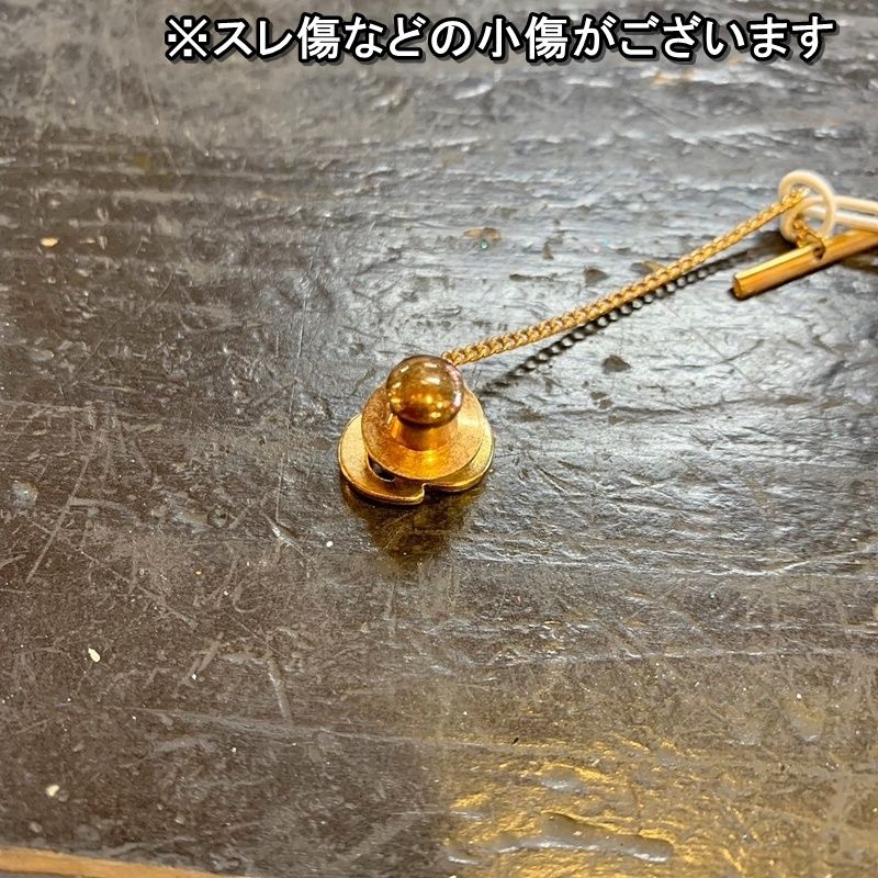 クリスチャンディオール ピンブローチ ゴールド ロゴ タイタック