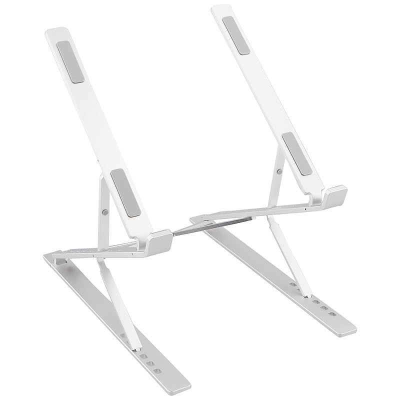 【在庫セール】KING ノートパソコンスタンド ALS-W02 シルバー 折りたたみ式 ラップトップスタンド 軽量 アルミ製 専用ケース付き