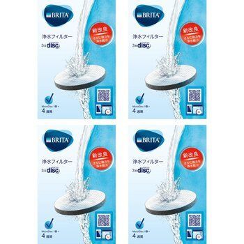 倉庫直送】ブリタ マイクロディスク カートリッジ 3個入り x 4