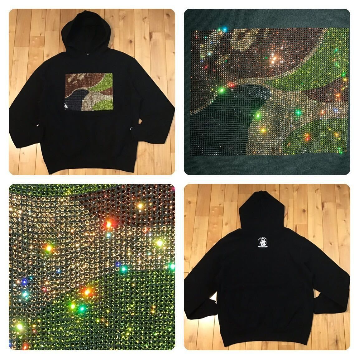☆定価115290円☆ Swarovski BAPE CAMO パーカー Lサイズ a bathing 