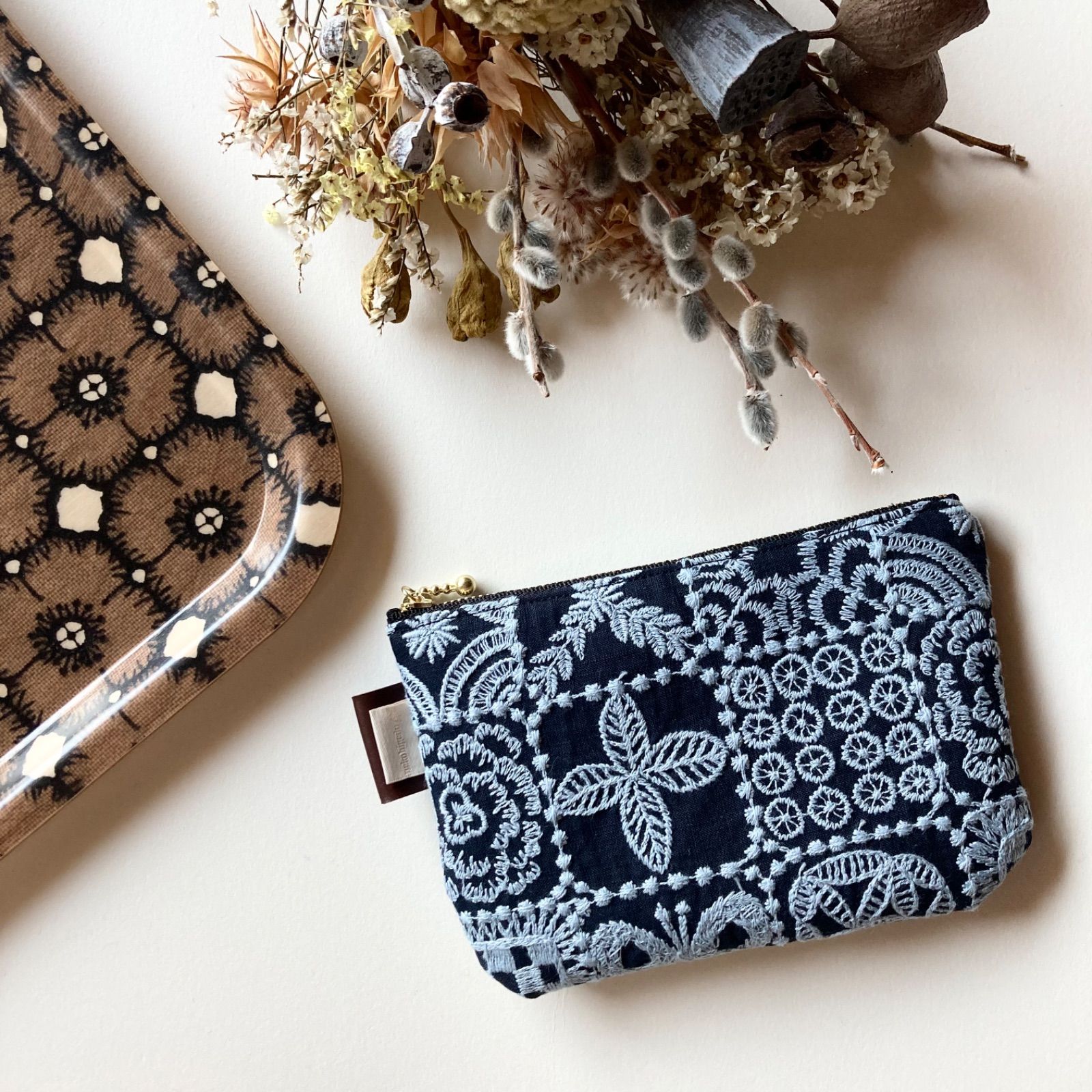 ミナペルホネン̈新色Foresttile がま口 お財布 カードポーチ ミナ