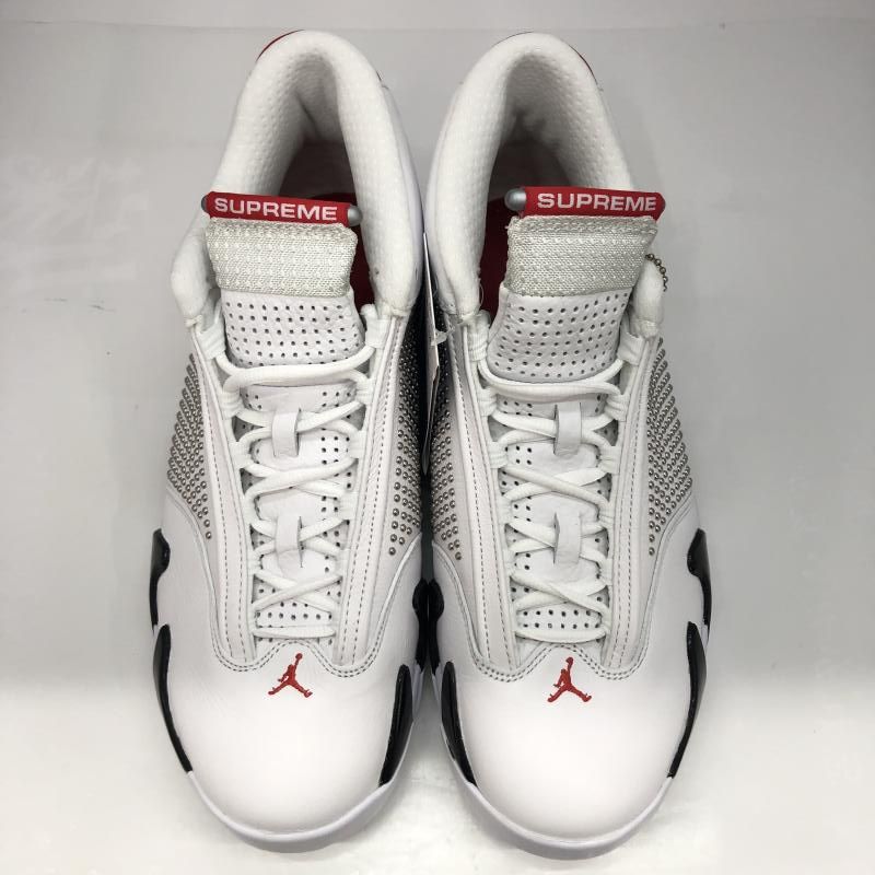 Supreme × Nike Air Jordan 14 Retro White|University Red サイズ28.5cm BV7630-106 91