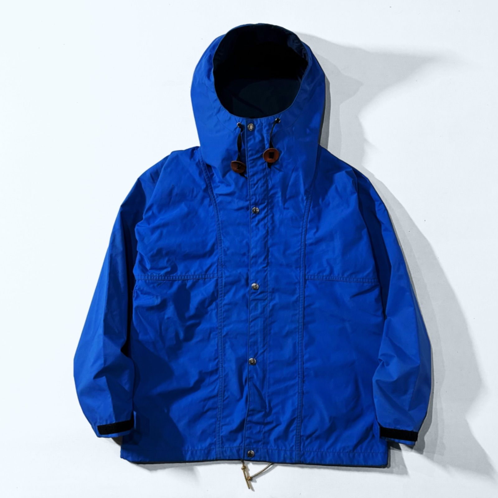 80’s Vintage USA製 茶タグ THE NORTH FACE ノースフェイス GORE-TEX ナイロン マウンテン シェル ジャケット  XS ブルー ゴアテックス パーカー 80年代