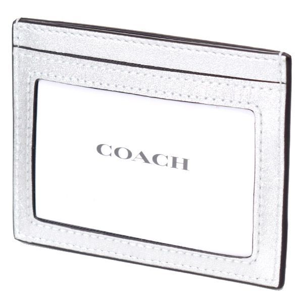 コーチ カードケース COACH レザー ダイヤモンド キルティング ロゴ