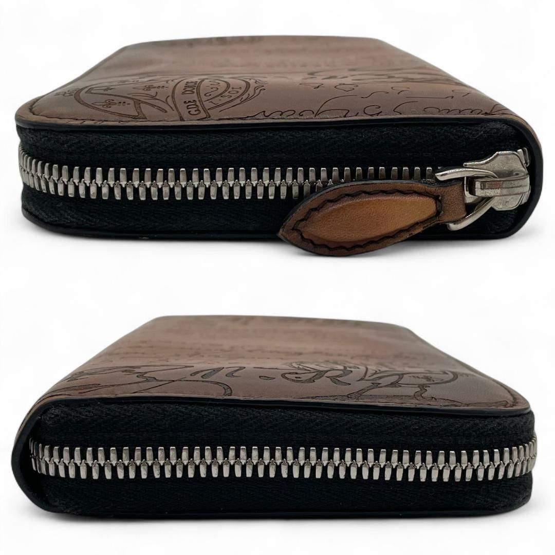 Y【超極美品】ベルルッティ イタウバ カリグラフィ ラウンドファスナー ブラウン Y【超極美品】ベルルッティ イタウバ カリグラフィ ラウンドファスナー