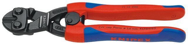 クニペックス KNIPEX 小型クリッパーリセス付き|スプリング付きコンフォートハンドル7132-200
