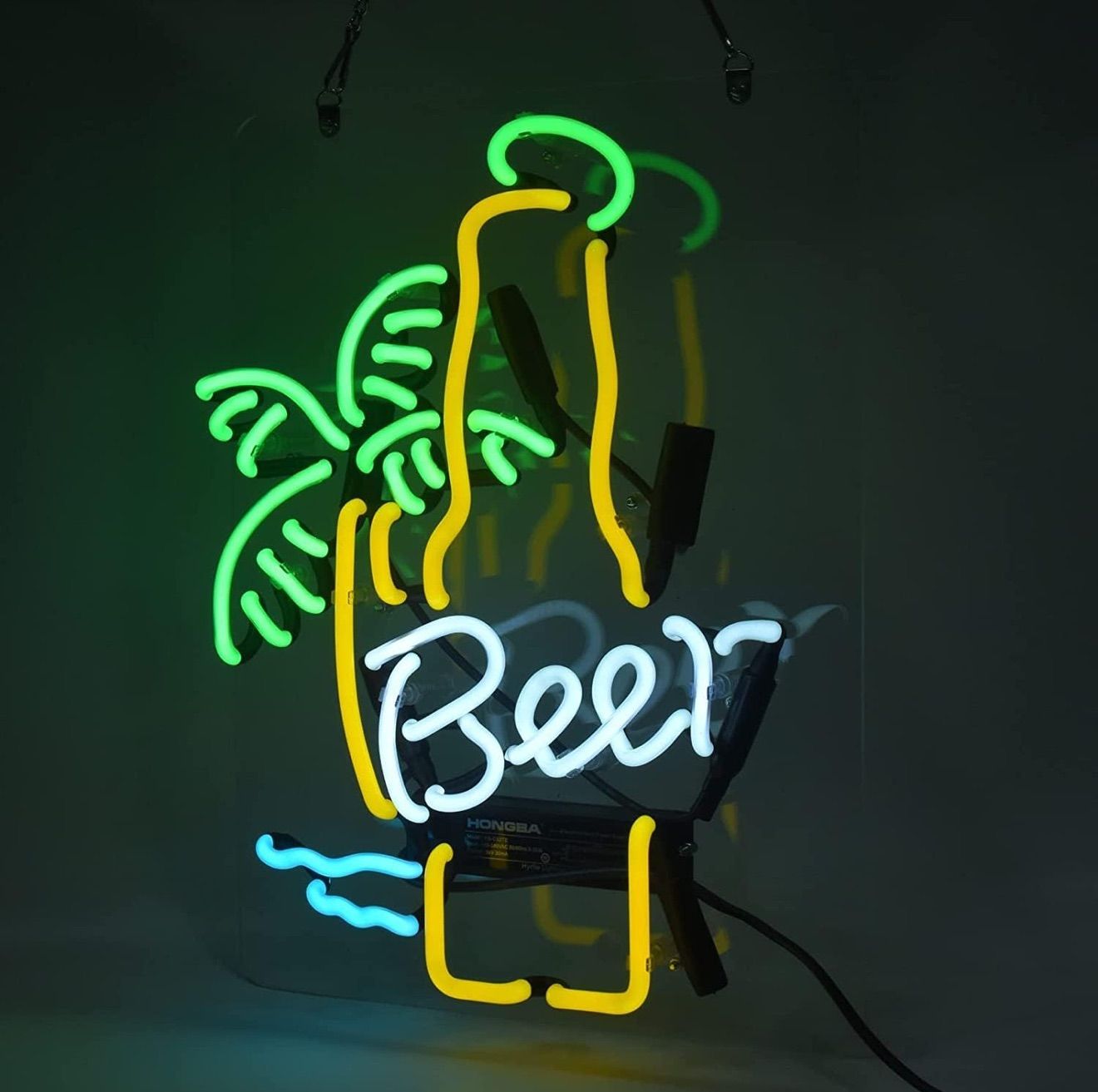 オーダーメイド ヤシの木 ビール ネオン看板 ビーチ風LEDライト 飲食店  