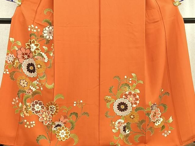 平和屋着物□訪問着 更紗花唐草文 金彩 正絹 逸品 BAAU7402gt 平和屋