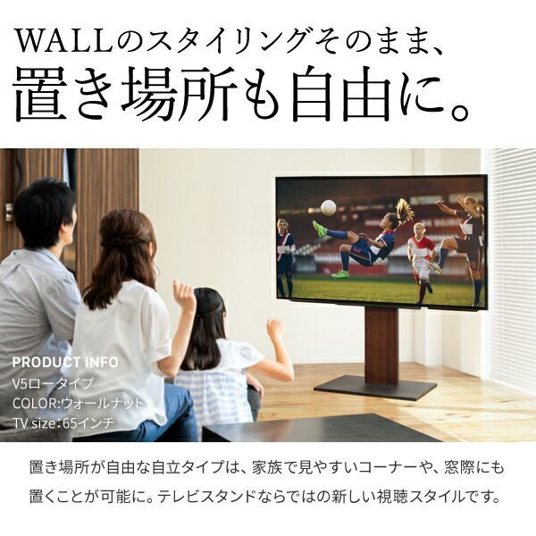 WALLインテリアテレビスタンドV5 ロータイプ