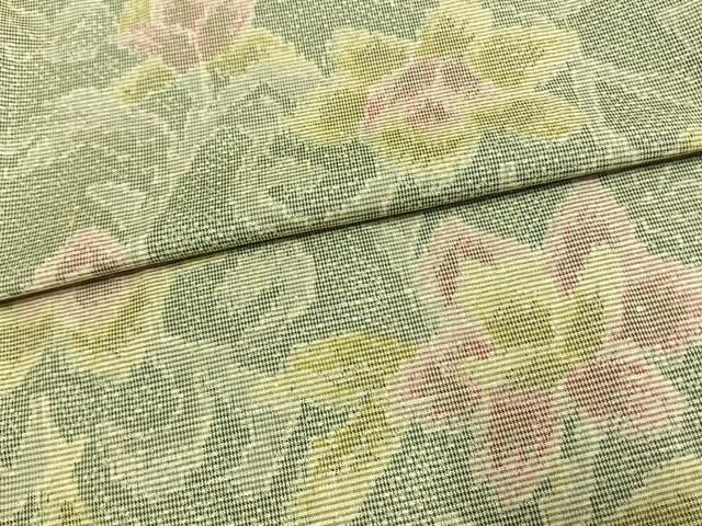 平和屋着物▽上質な紬 単衣 草花文 正絹 逸品 AAAW7614fy - メルカリ
