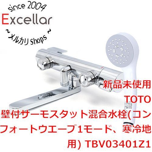 [bn:0] TOTO　壁付サーモスタット混合水栓 寒冷地用　TBV03401Z1