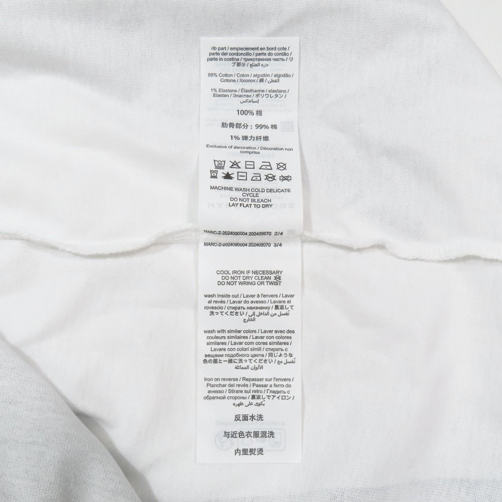 未使用 白25SS MARC JACOBS マークジェイコブス Tシャツ ミニ
