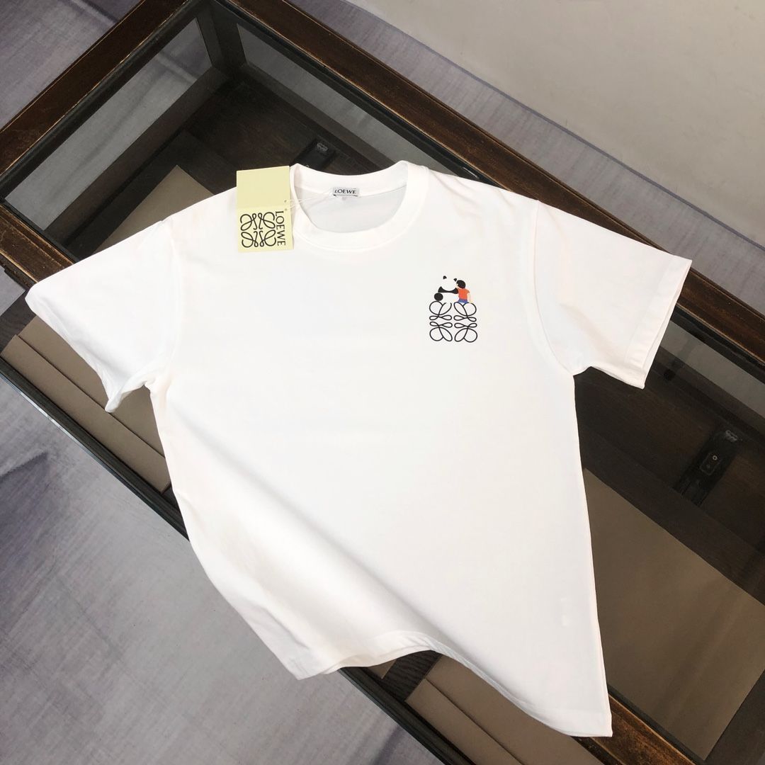 LOEWE クルーネックTシャツ - 高品質コットンで快適な着心地 | -WTO輸入1