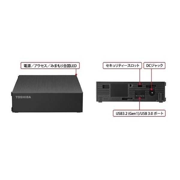 TOSHIBA 外付けHDD 6TB HD-TDA6U3-B - シラタキショップ - メルカリ