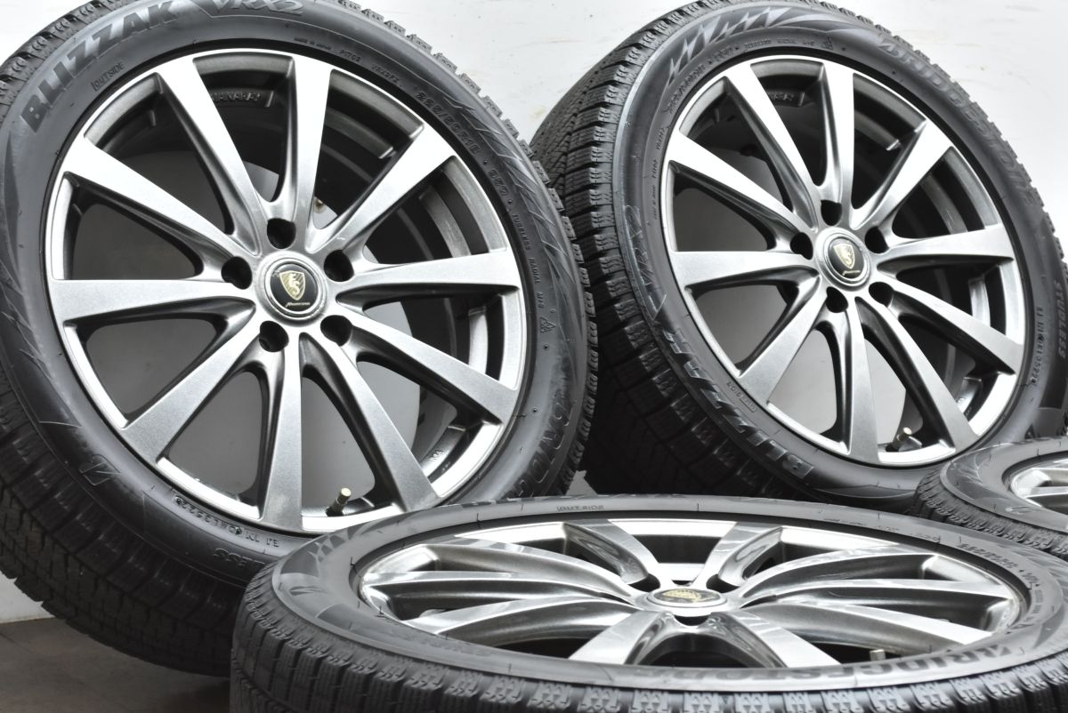 バリ溝 マナレイスポーツ 18in 7J 48 PCD114.3 製 ブリヂストン ブリザックVRX2 225 50R18 C-HR エスティマ オデッセイ ヴェゼル