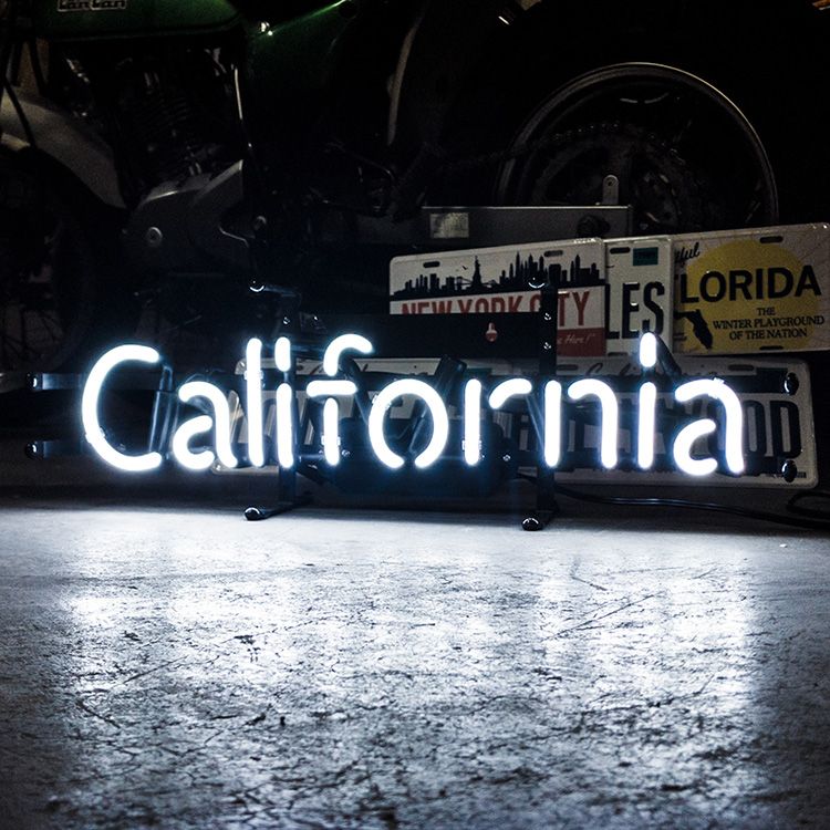 カリフォルニア California ネオンサイン 室内装飾 ネオン管西海岸装飾 カリフォルニア California ネオンサイン 室内装飾 ネオン管
