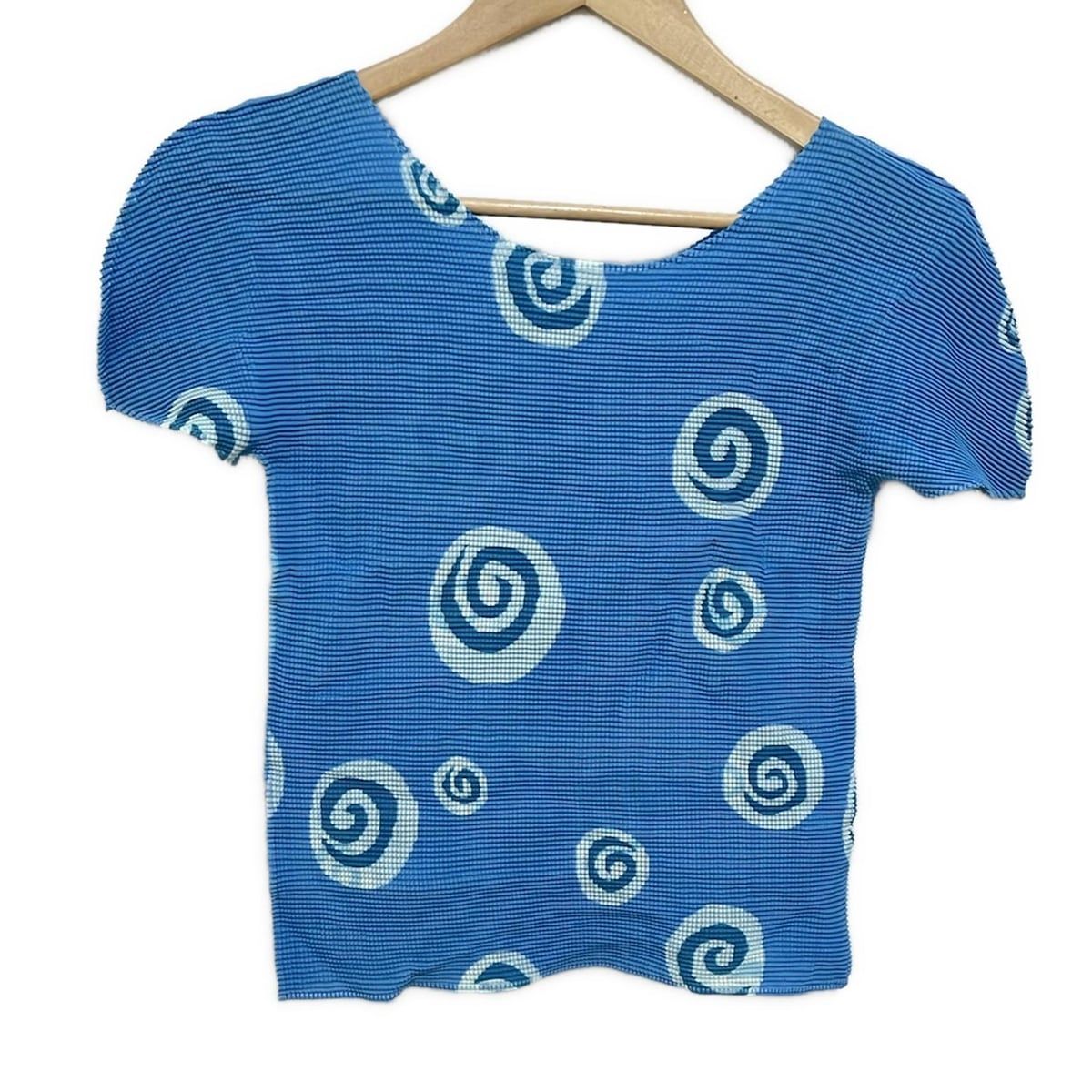 ISSEY MIYAKEイッセイミヤケ♡半袖カットソー Tシャツ総柄 コットン 