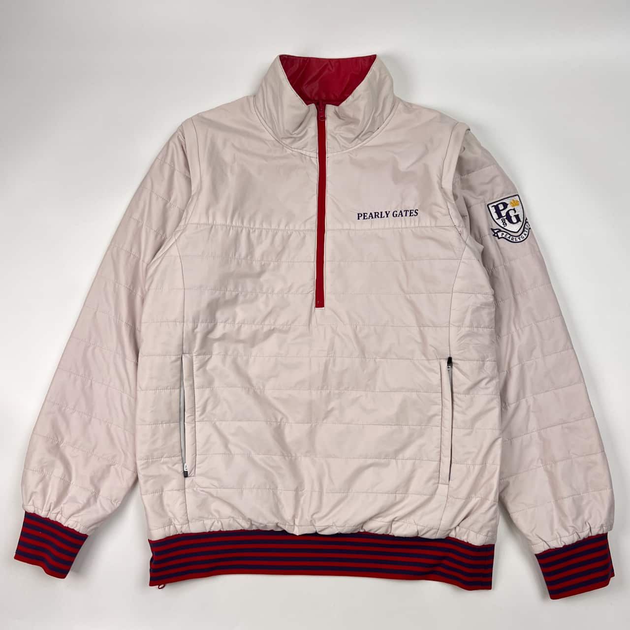 パーリーゲイツ　3way ナイロンジャケット　リバーシブル　ベスト　5サイズ パーリーゲイツ 3way ナイロンジャケット リバーシブル ベスト 5