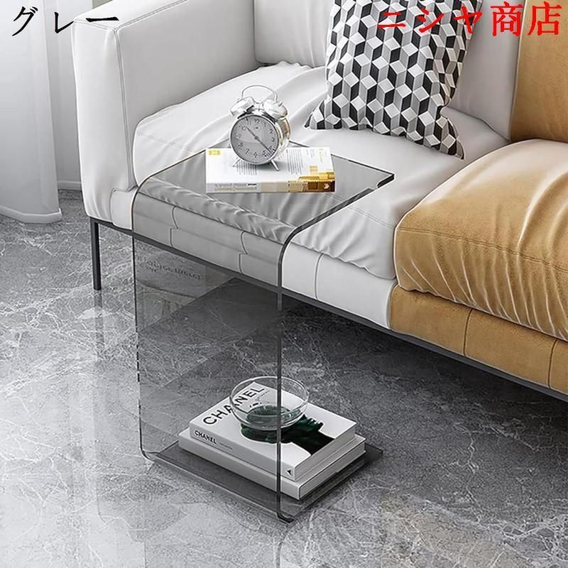 アクリルサイドテーブル 寝室用透明コーナーテーブル