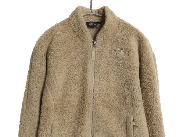 なクーポン配布中! US企画 ノースフェイス フルジップ パイル フリース ジャケット レディース S アウトドア ブルゾン ジャンパー ボア ハイネック フルジップ