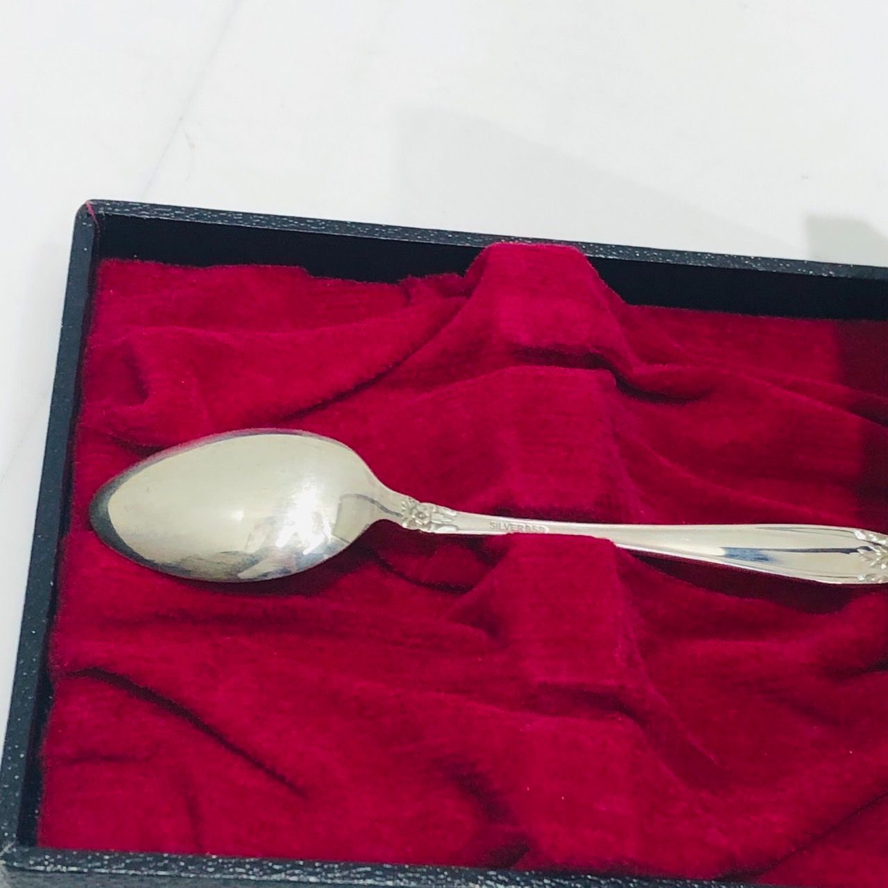 天賞堂 銀製　シルバー　スプーン 3本　SV950 銀器　ケース付 記念品 キッチン・食器 ☆天賞堂 銀製 スプーン 3本セット SV950 銀器