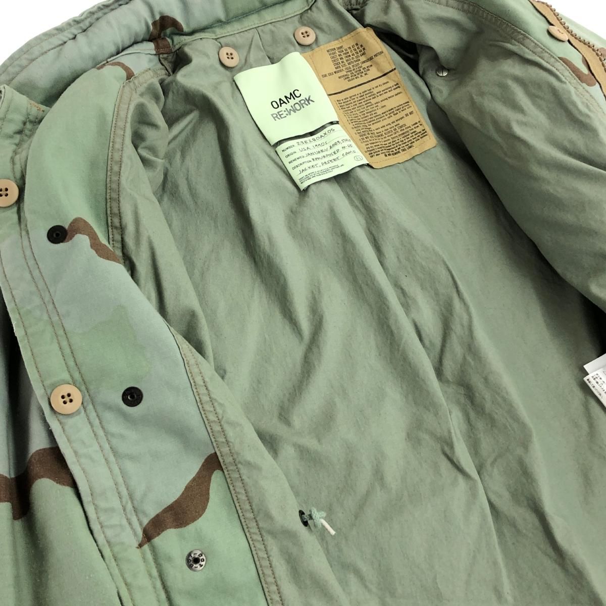 OAMC オーエーエムシー RE-WORK 23AW M65ミリタリージャケット サイズ 